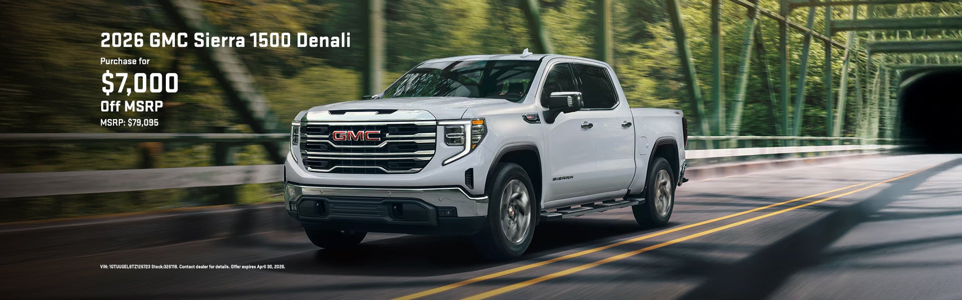 New 2026 Sierra 1500 Offer