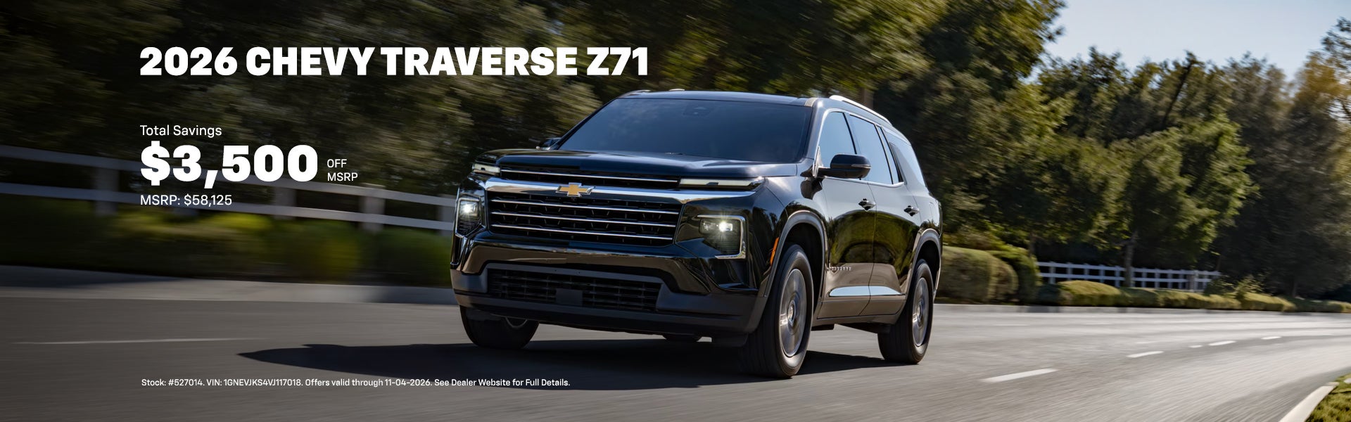 2026 Traverse Offer