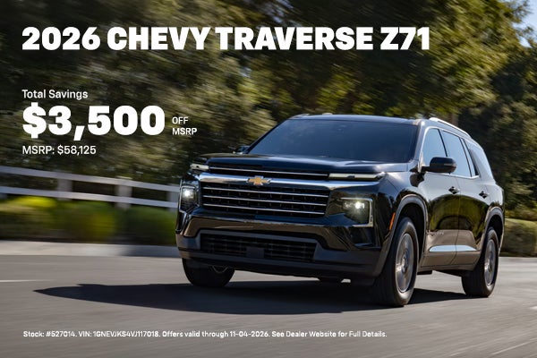 2026 Traverse Offer